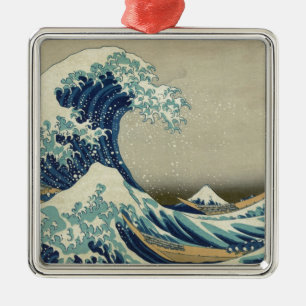 Katsushika Hokusai: The Great Wave at Kanagawa Metal Tree Decoration