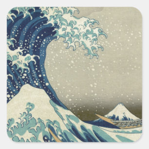 Katsushika Hokusai: The Great Wave at Kanagawa Square Sticker