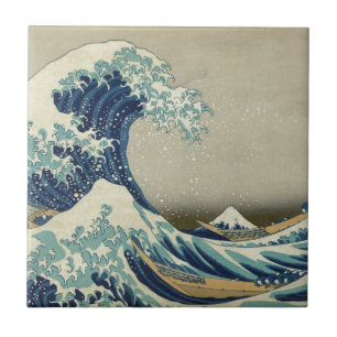 Katsushika Hokusai: The Great Wave at Kanagawa Tile
