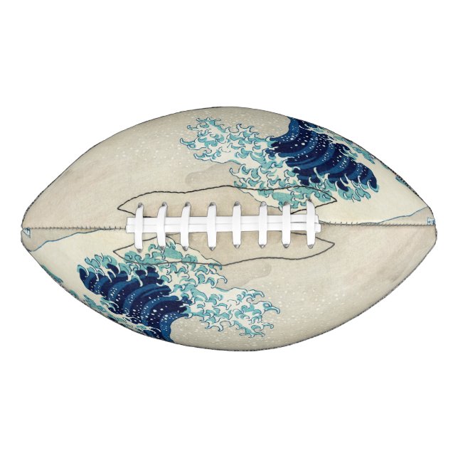 Katsushika Hokusai - The Great Wave off Kanagawa American Football (Front)