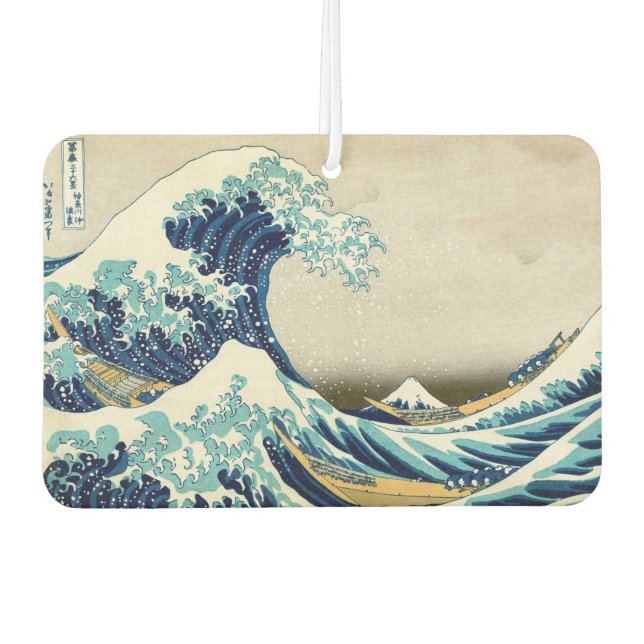Katsushika Hokusai - The Great Wave off Kanagawa Car Air Freshener (Front)