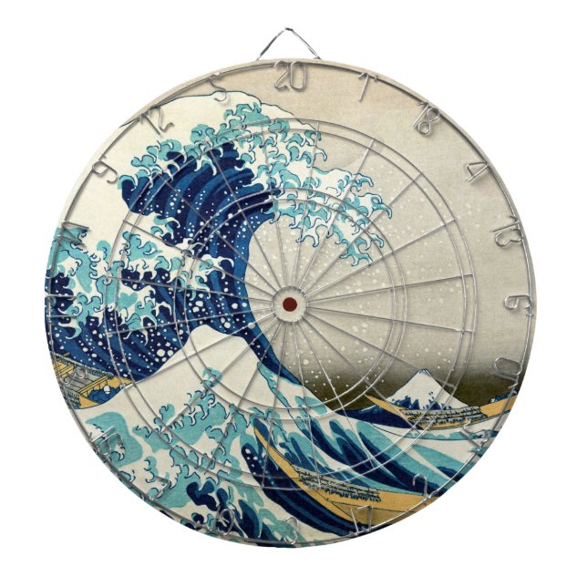 Katsushika Hokusai - The Great Wave off Kanagawa Dartboard (Front)