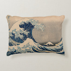 Katsushika Hokusai. The Great Wave off Kanagawa  Decorative Cushion
