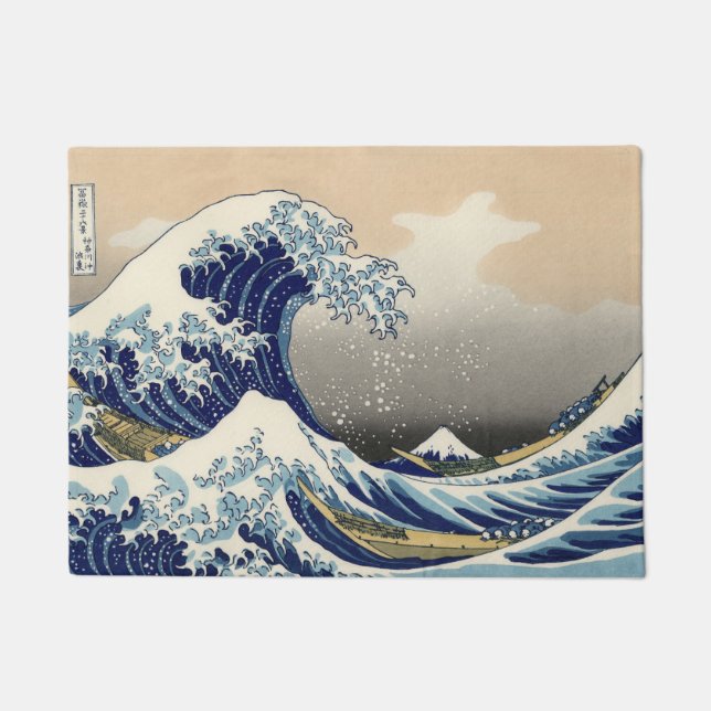 KATSUSHIKA HOKUSAI - The great wave off Kanagawa Doormat (Front)