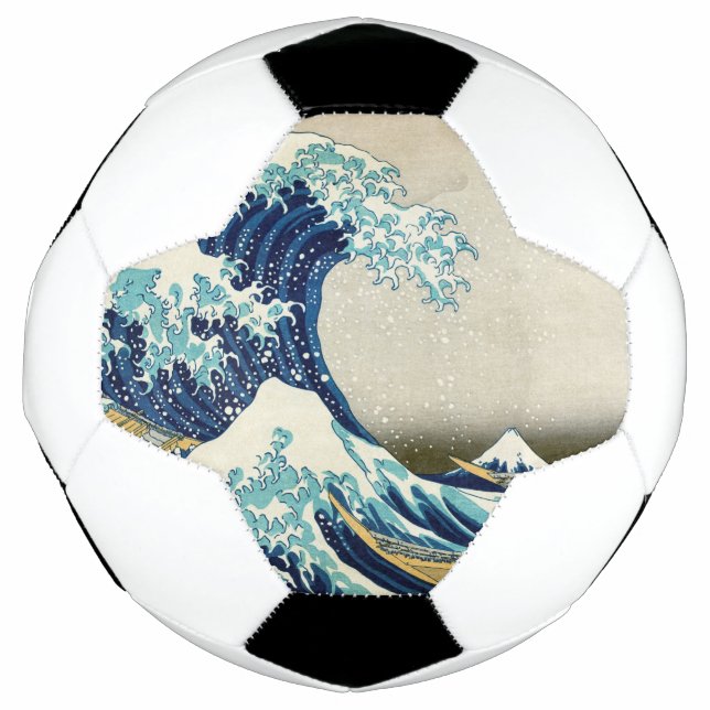 Katsushika Hokusai - The Great Wave off Kanagawa Football (Front)