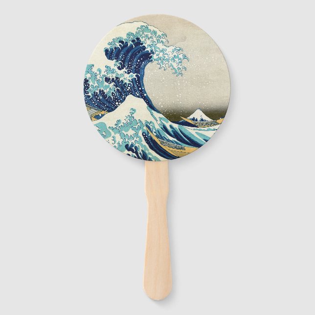 Katsushika Hokusai - The Great Wave off Kanagawa Hand Fan (Front)