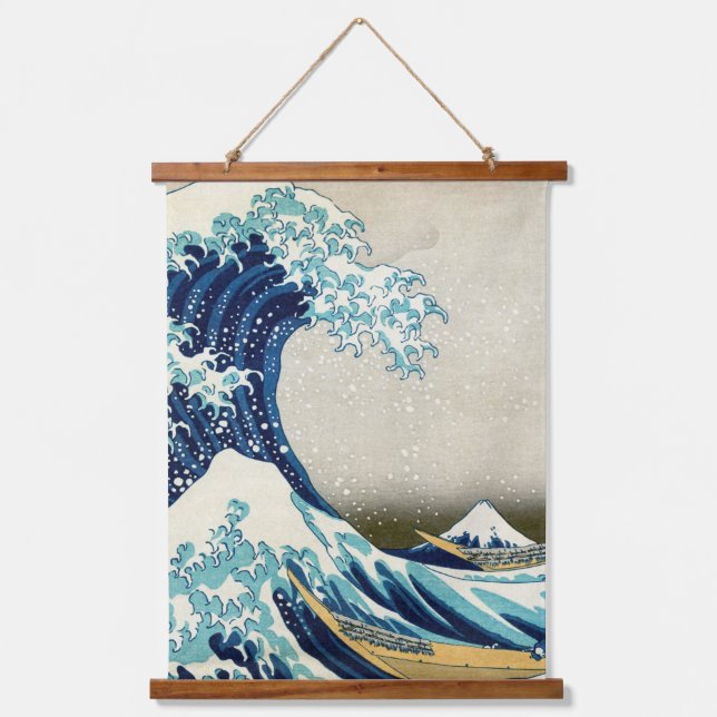 Katsushika Hokusai - The Great Wave off Kanagawa Hanging Tapestry (Front)