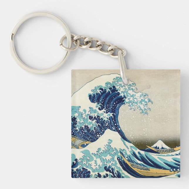 Katsushika Hokusai - The Great Wave off Kanagawa Key Ring (Front)