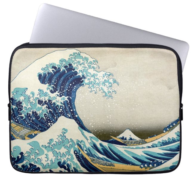 Katsushika Hokusai - The Great Wave off Kanagawa Laptop Sleeve (Front)