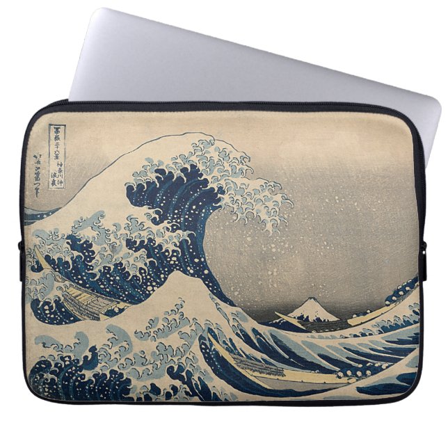 Katsushika Hokusai. The Great Wave off Kanagawa   Laptop Sleeve (Front)