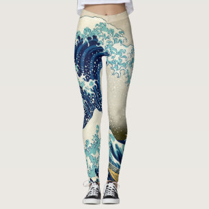 Katsushika Hokusai - The Great Wave off Kanagawa Leggings