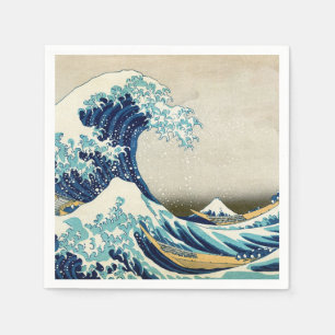 Katsushika Hokusai - The Great Wave off Kanagawa Napkin