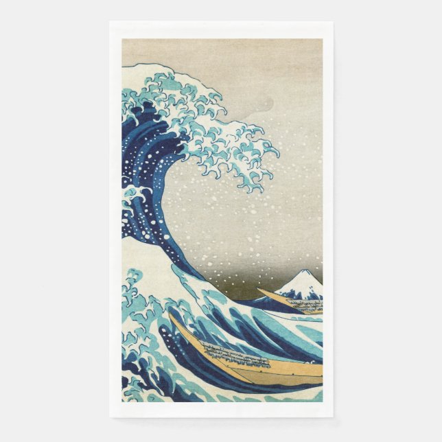 Katsushika Hokusai - The Great Wave off Kanagawa Napkin (Front)