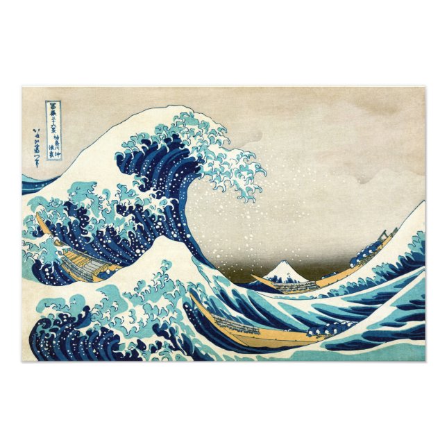 Katsushika Hokusai - The Great Wave off Kanagawa Photo Print (Front)