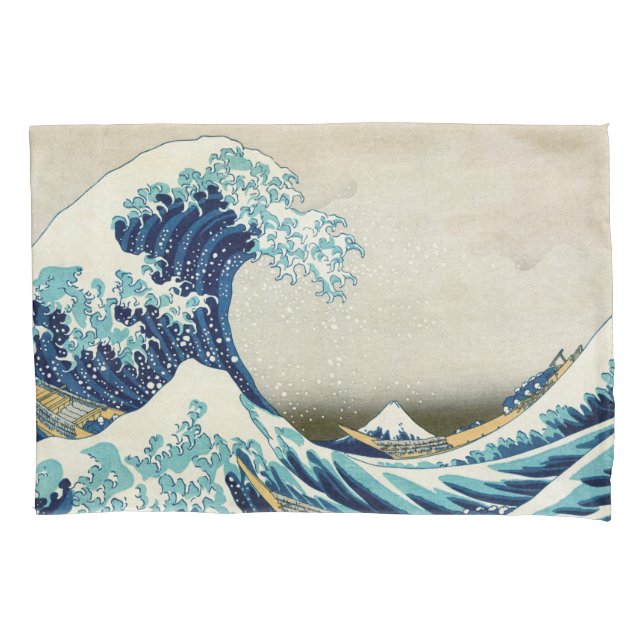 Katsushika Hokusai - The Great Wave off Kanagawa Pillowcase (Front)