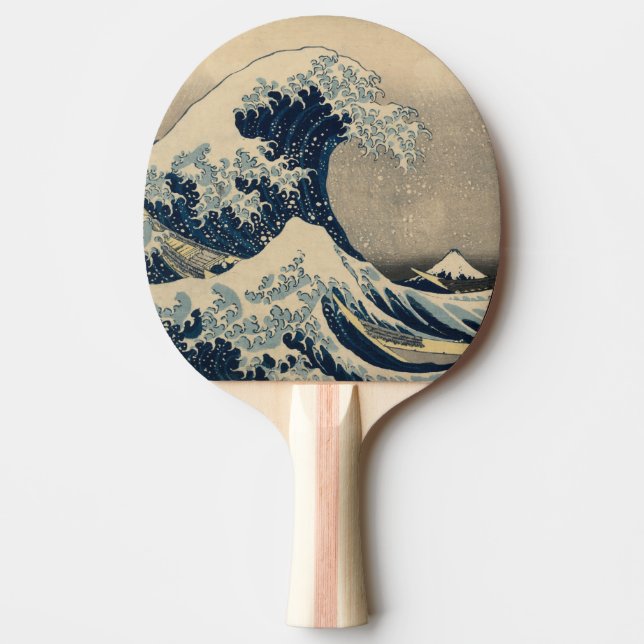 Katsushika Hokusai The Great Wave off Kanagawa Ping Pong Paddle (Front)