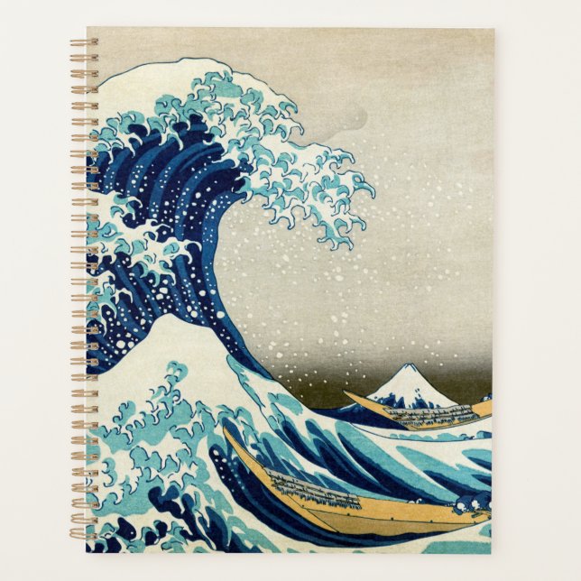 Katsushika Hokusai - The Great Wave off Kanagawa Planner (Front)