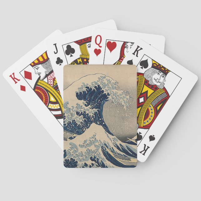Katsushika Hokusai. The Great Wave off Kanagawa   Playing Cards (Back)