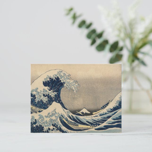 Katsushika Hokusai. The Great Wave off Kanagawa  Postcard (Standing Front)