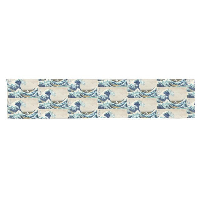 Katsushika Hokusai - The Great Wave off Kanagawa Short Table Runner (Horizontal)