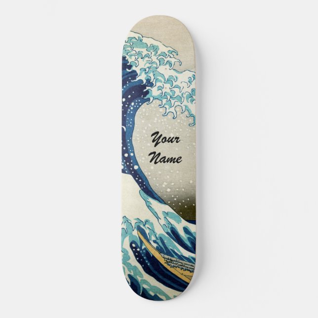 Katsushika Hokusai - The Great Wave off Kanagawa Skateboard (Front)