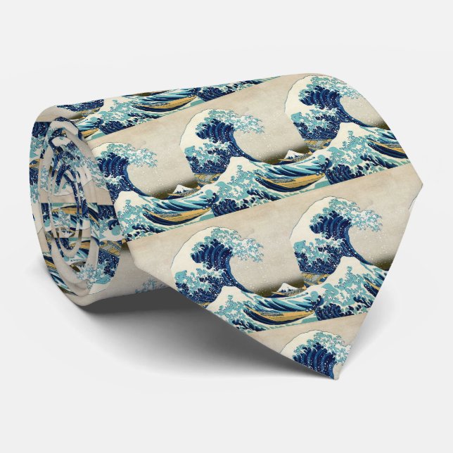 Katsushika Hokusai - The Great Wave off Kanagawa Tie (Rolled)