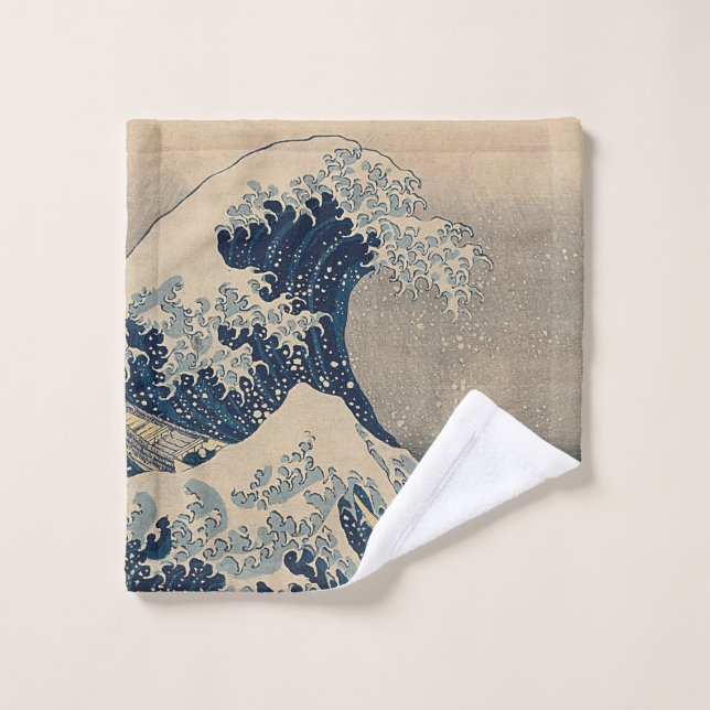 Katsushika Hokusai. The Great Wave off Kanagawa  Wash Cloth (Wash Cloth)