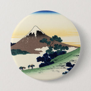 Katsushika Hokusai. The Inume Pass in Kai Provinc 7.5 Cm Round Badge
