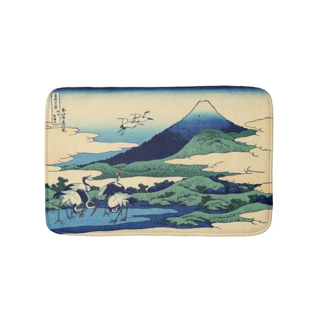 Katsushika Hokusai - Umegawa in Sagami province Bath Mat (Front)