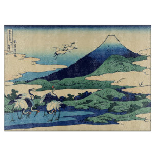 Katsushika Hokusai - Umegawa in Sagami province Cutting Board