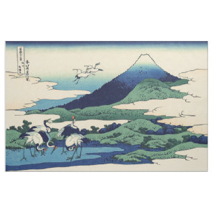 Katsushika Hokusai - Umegawa in Sagami province Fabric