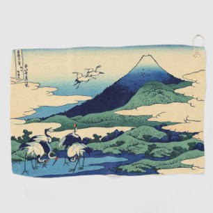 Katsushika Hokusai - Umegawa in Sagami province Golf Towel