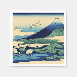 Katsushika Hokusai - Umegawa in Sagami province Napkin