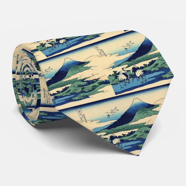 Katsushika Hokusai - Umegawa in Sagami province Tie (Rolled)