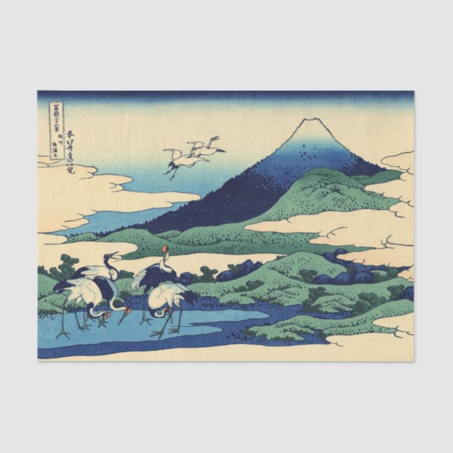 Katsushika Hokusai - Umegawa in Sagami province Tissue Paper (Front)