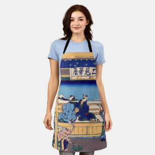 Katsushika Hokusai - Yoshida on the Tokaido Apron