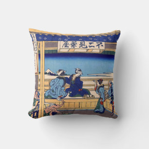 Katsushika Hokusai - Yoshida on the Tokaido Cushion