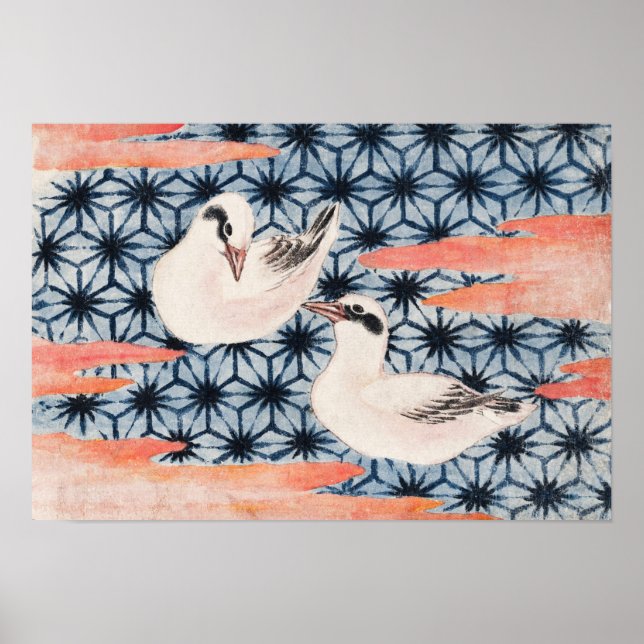 Katsushika Hokusai's birds Poster (Front)