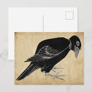 Katsushika Hokusai's Crow 1814 Postcard