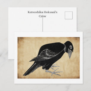Katsushika Hokusai's Crow 1814 Postcard
