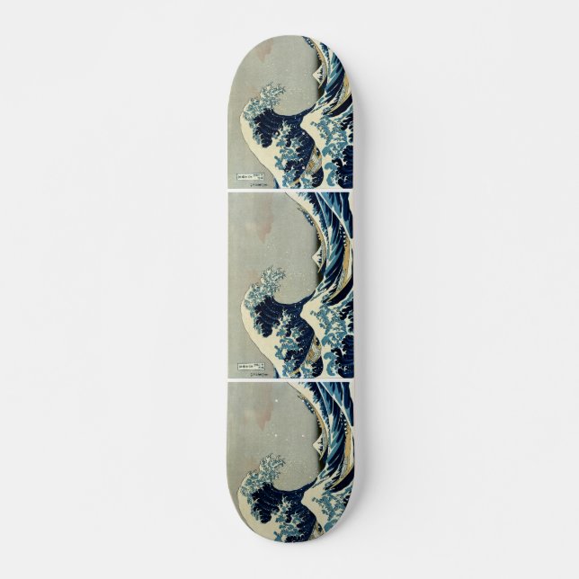 Katsushika Hokusai's Great Wave off Kanagawa Skateboard (Front)