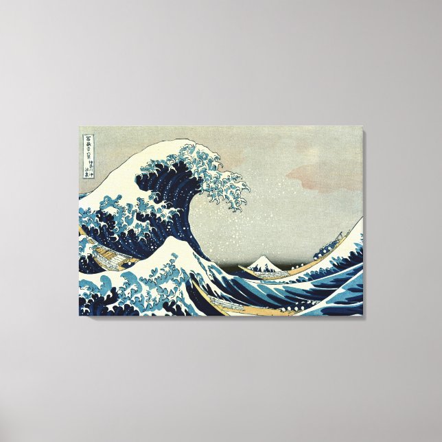 Katsushika Hokusai's The Great Wave off Kanagawa Canvas Print (Front)