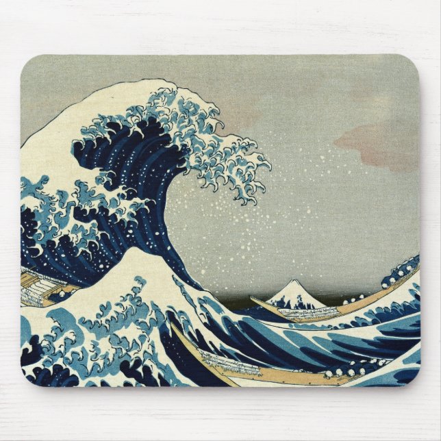 Katsushika Hokusai's The Great Wave off Kanagawa Mouse Mat (Front)