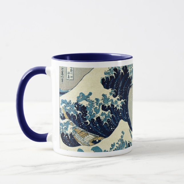 Katsushika Hokusai's The Great Wave off Kanagawa Mug (Left)