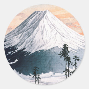 Katsuyama Neighbourhood by Hiroaki Takahashi Classic Round Sticker