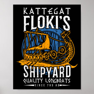 Kattegat Flokis Shipyard - Nordic Mythology & Poster