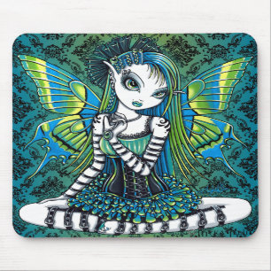 "Katy" Green Tattoo Faerie Art Mousepad