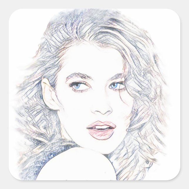 Katy Square Sticker (Front)