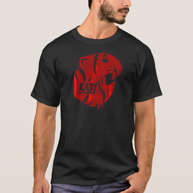 Katy Tigers Katy Texas Distressed T-Shirt (Front)