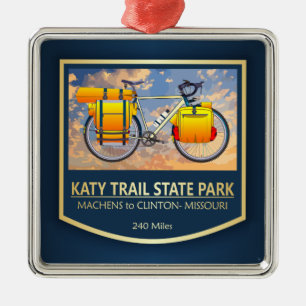 Katy Trail (bike2)2 Metal Tree Decoration